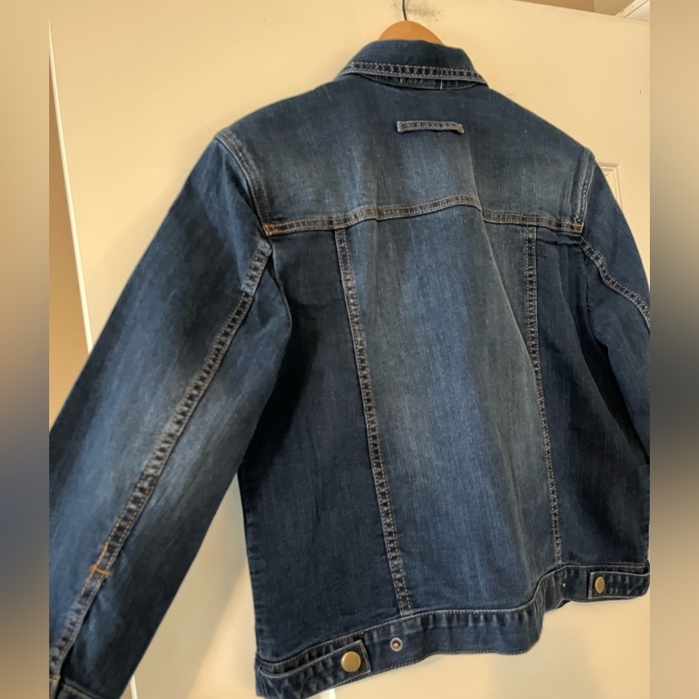 GINGERsnaps Brand Dark Denim Jacket Women’s Size Medium - Picture 3 of 16